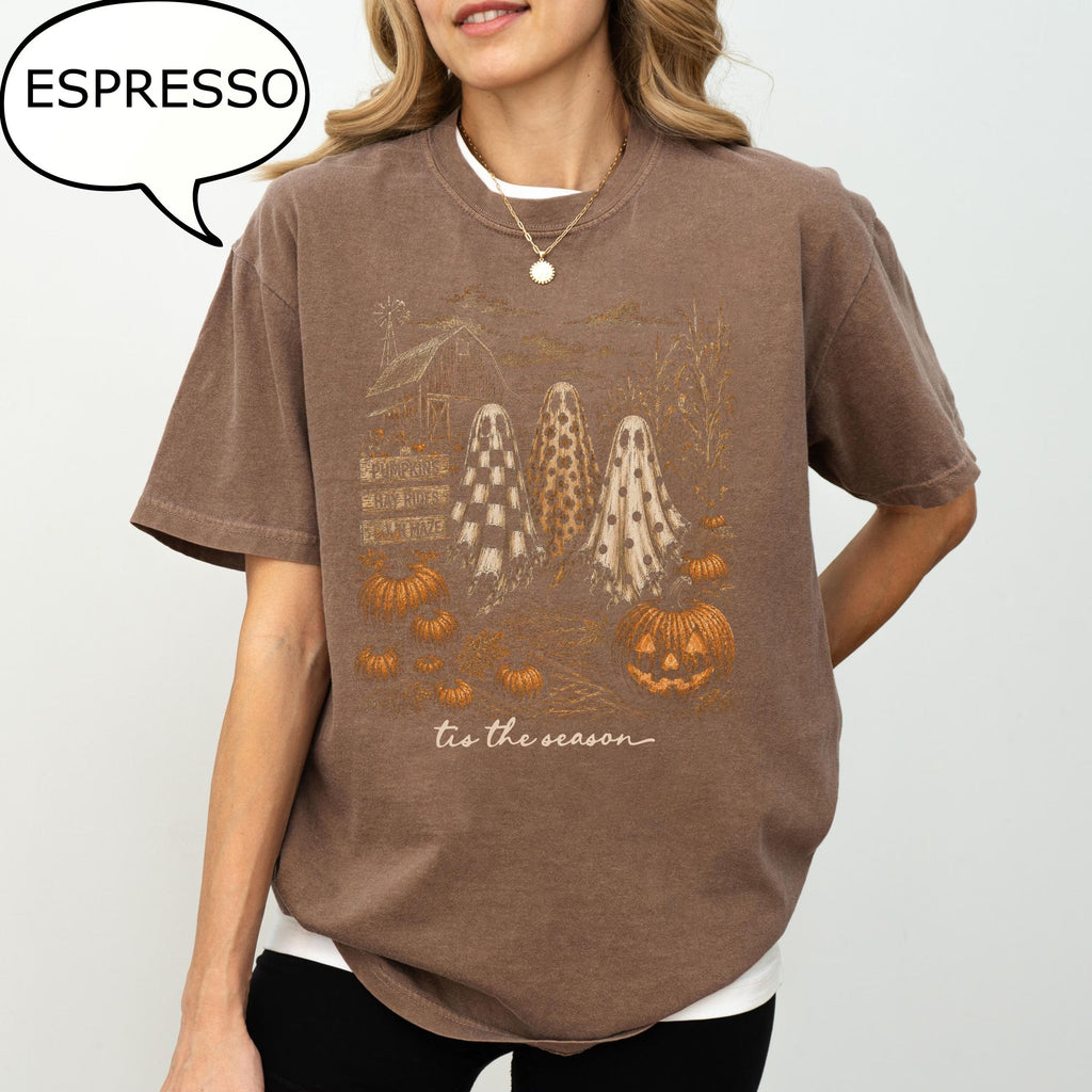 Comfort Colors L3N Tis The Season T-Shirt, Halloween Ghost Shirt, Spooky Season Shirt