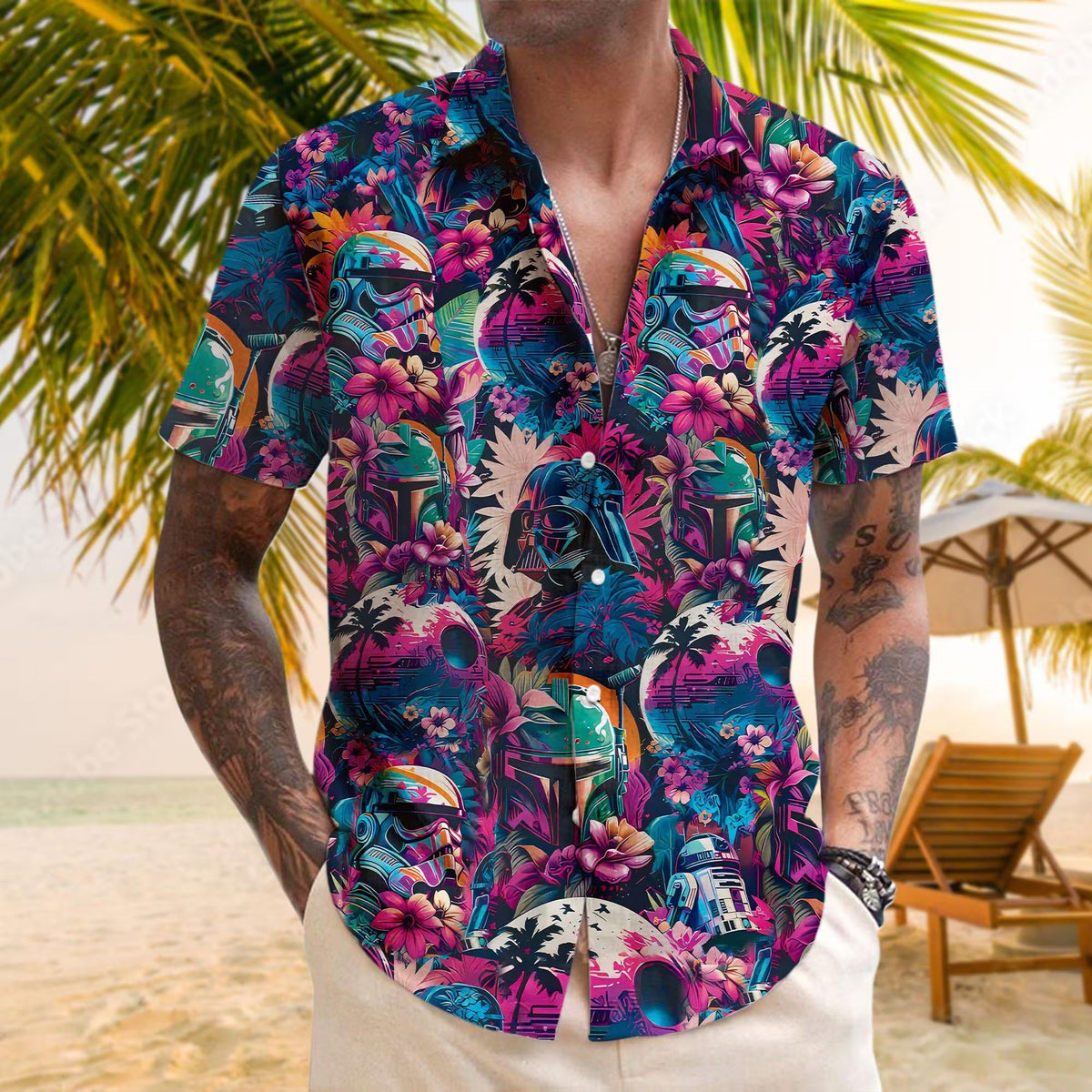 Star Wars Hawaiian Shirt, Star Wars Characters L3N Shirt, Disney Star Wars Shirt, Star Wars Summer Shirts, Star War Fan Gifts