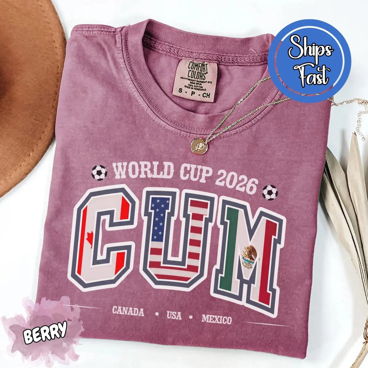 Comfort Colors® CANADA USA MEXICO L3N Shirt, Funny Host Nations Tee, World Cup 2026 T-Shirt