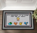 Pokemon Mat It’s Dangerous To Go Alone Take One Of These Non-Slip Rubber Backing Doormat NHD - Doormat Size L