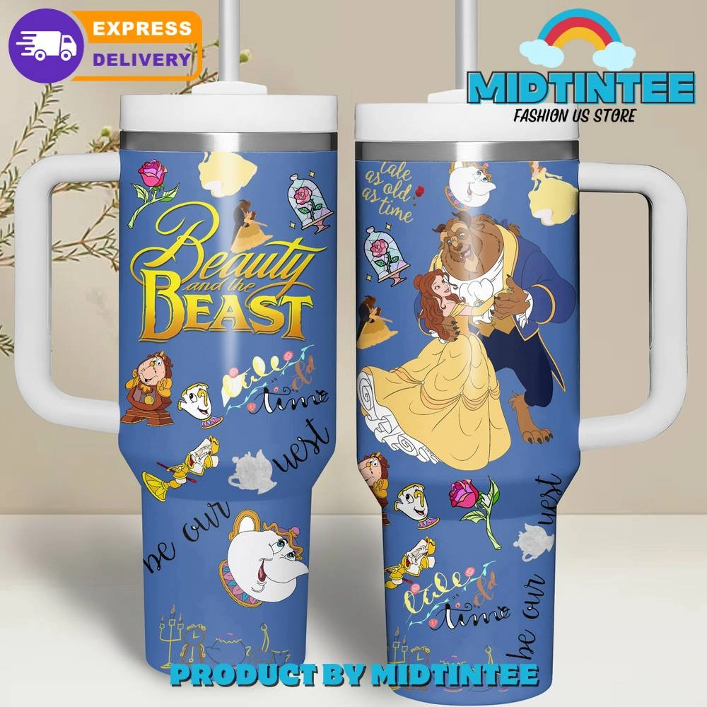 Beauty And The Beast Disney Gift for her,him, Birthday Xmas Halloween Gift 30oz or 40oz Tumbler LN