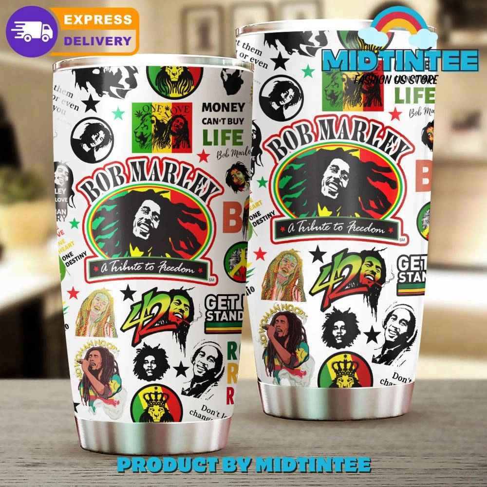 Bob Marley A Tribute To Freedom Gift for her, him, Birthday Xmas Halloween Gift 30oz or 40oz Tumbler LN