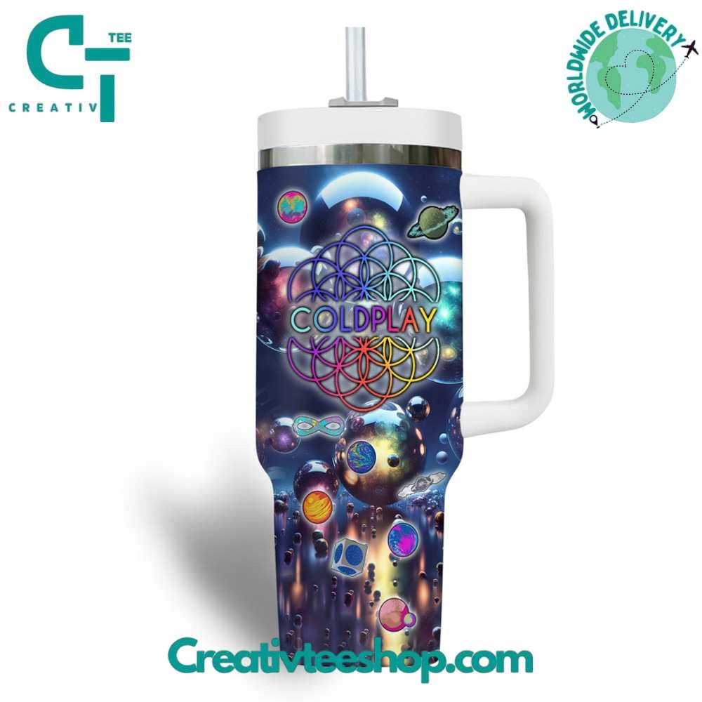 Cold Play Spheres World Tour Gift for Her, Him on Birthday Xmas 30oz or 40oz Tumbler LN