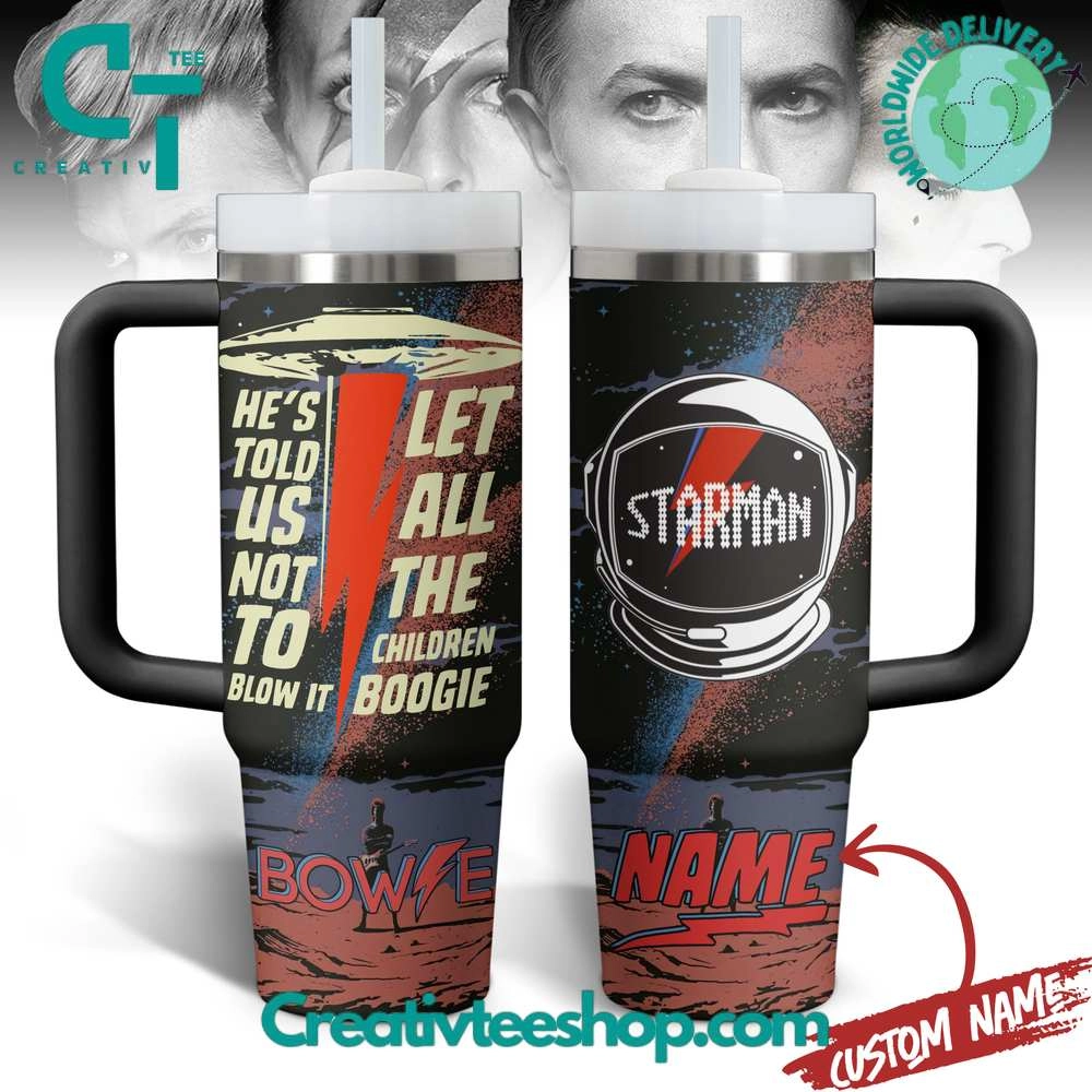 David Bowie Starman Gift for Her, Him on Birthday Xmas 30oz or 40oz Tumbler LN