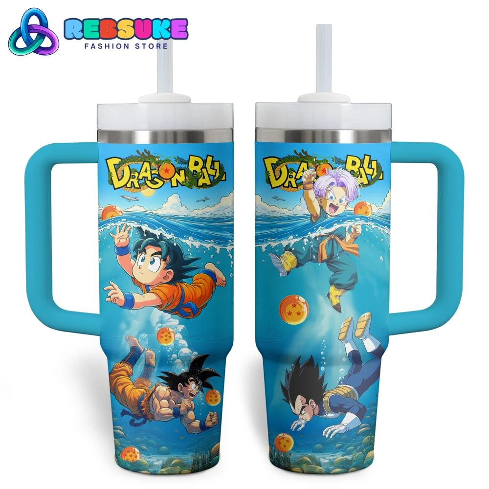 Dragon Ball Blue Sea Quencher 30oz Or 40oz Stainless Steel Tumbler With Handle HG