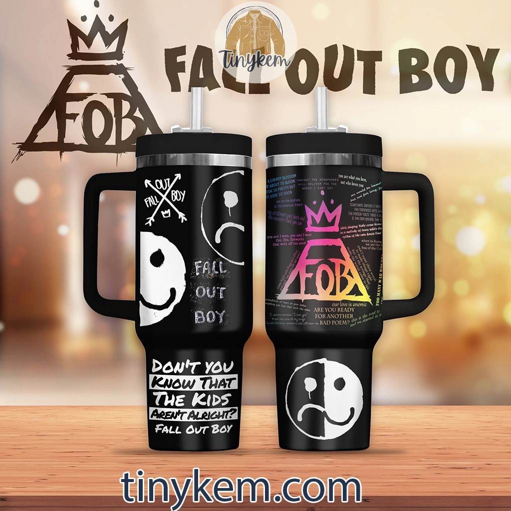 Fall Out Boys 30oz or 40 Oz Tumbler HG 2024 Tour