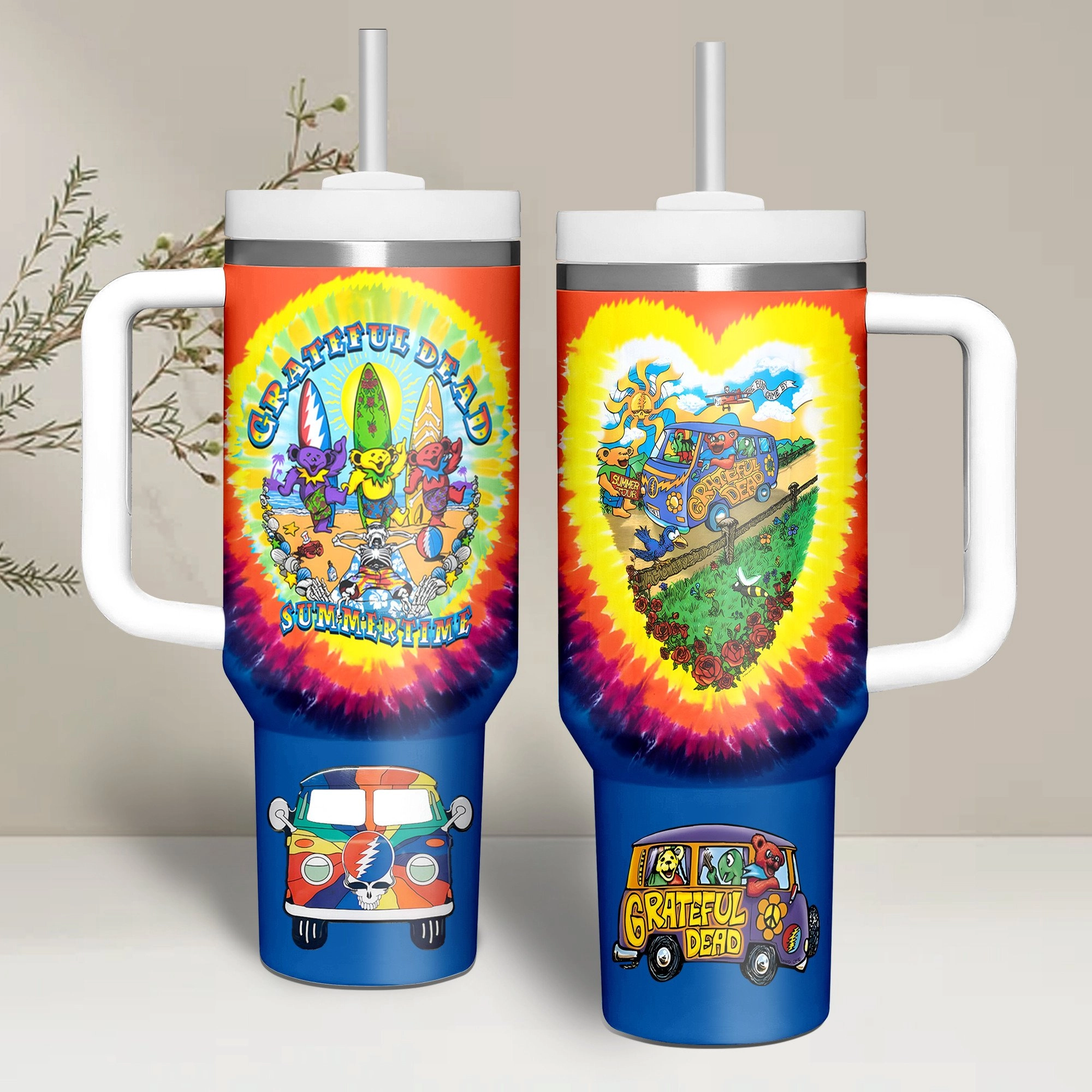 Grateful Dead Summer Time Customized 30oz or 40 Oz Tumbler HG