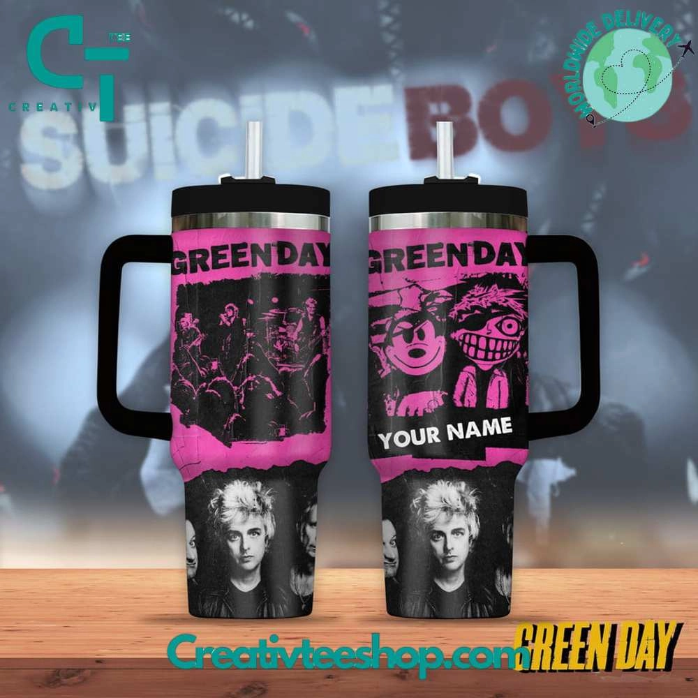 Green Day Gift for Her, Him on Birthday Xmas 30oz or 40oz Tumbler LN