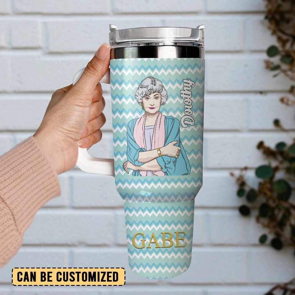 The Golden Girls TV Series Custom Quencher 30oz Or 40oz Stainless Steel Tumbler With Handle HG