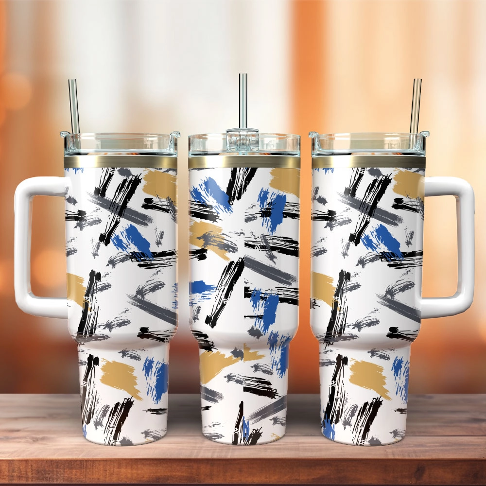 Artwork Custom Quencher 30oz Or 40oz Stainless Steel Tumbler With Handle HG