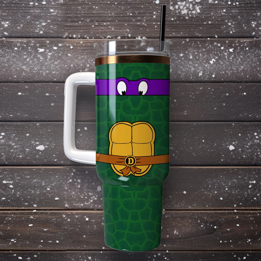 Teenage Mutant Ninja Turtles Movie Custom Quencher 30oz or 40oz Stainless Steel Tumbler With Handle, Best gifts for Friend Family NVA