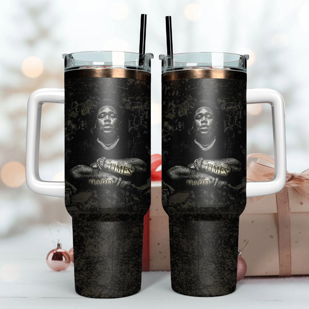 Rod Wave Singer Rapper Custom Quencher 30oz or 40oz Stainless Steel Tumbler With Handle, Best gifts for Friend Family NVA