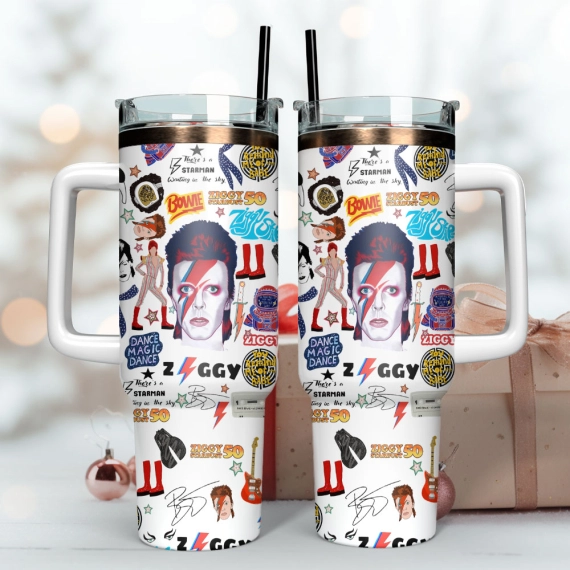 Ozzy Osbourne Music Custom  Quencher 30oz or 40oz Stainless Steel Tumbler With Handle,  Best gifts for Friend Family NVA