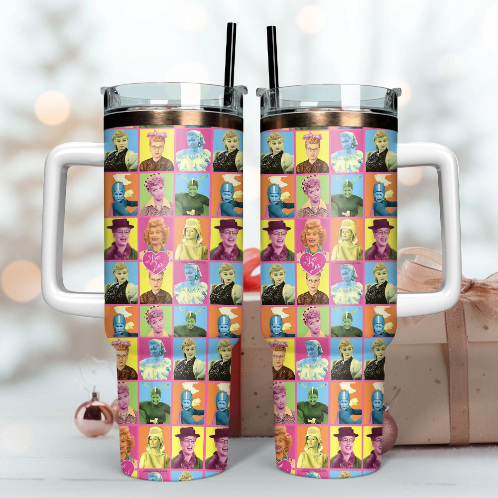 Corrie's colourful characters Film Custom Quencher 30oz or 40oz Stainless Steel Tumbler With Handle, Best gifts for Friend Family NVA