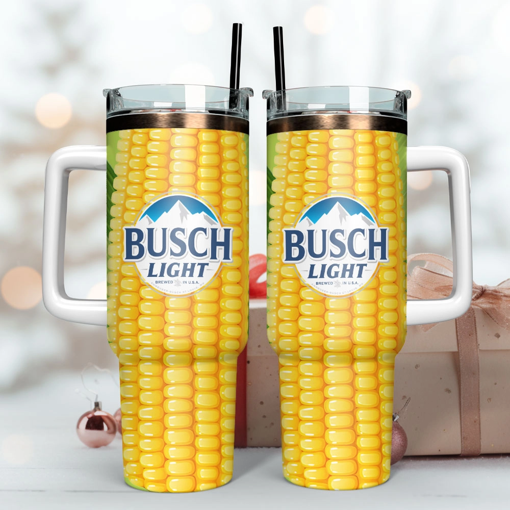 Busch Light Drink Custom Stanley Quencher 30oz or 40oz Stainless Steel Tumbler With Handle HG