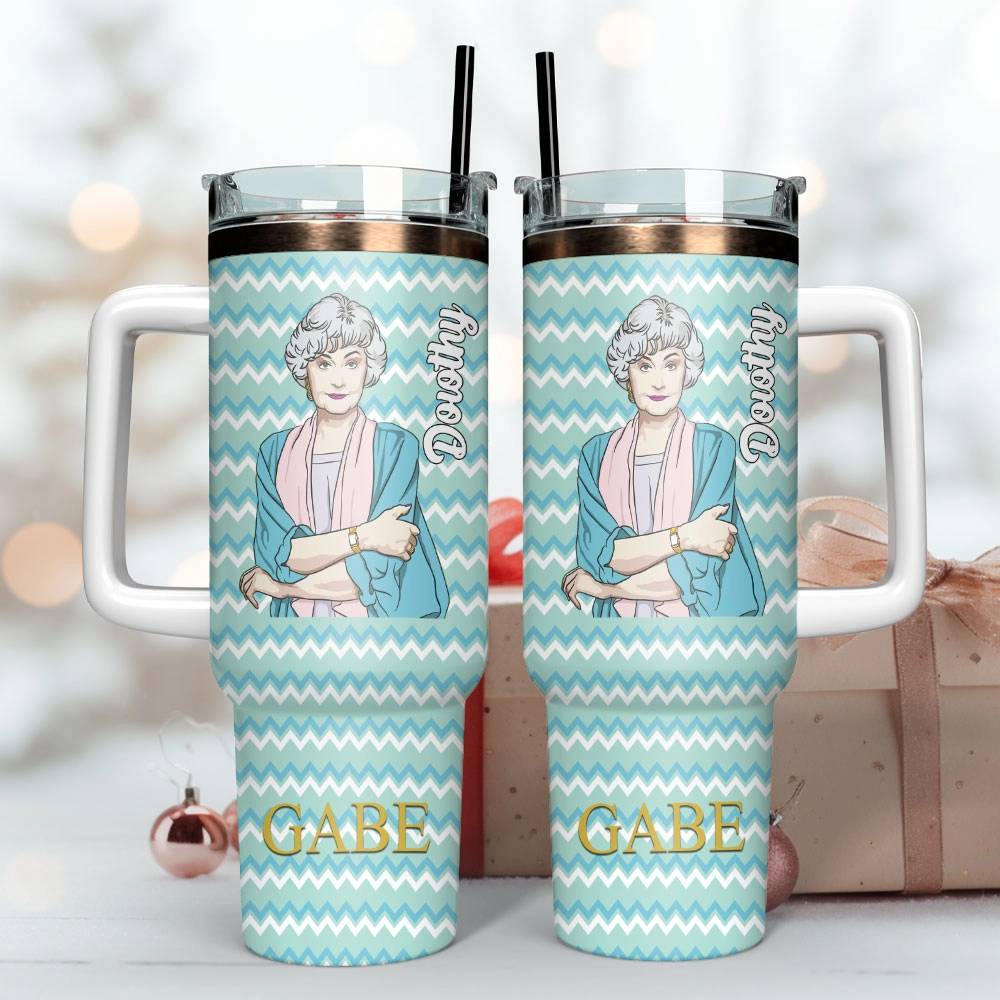 The Golden Girls TV Series Custom Quencher 30oz Or 40oz Stainless Steel Tumbler With Handle HG
