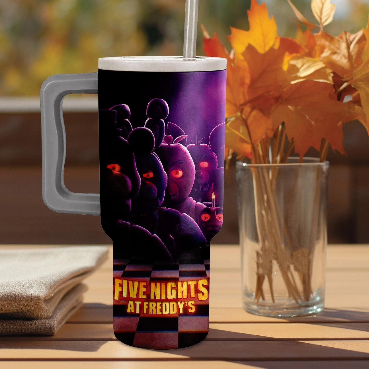 Five Nights at Freddys Movie Gift For Her, Him 40oz Tumbler LN