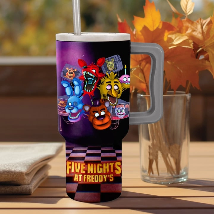 Five Nights at Freddys Movie Gift For Her, Him 40oz Tumbler LN