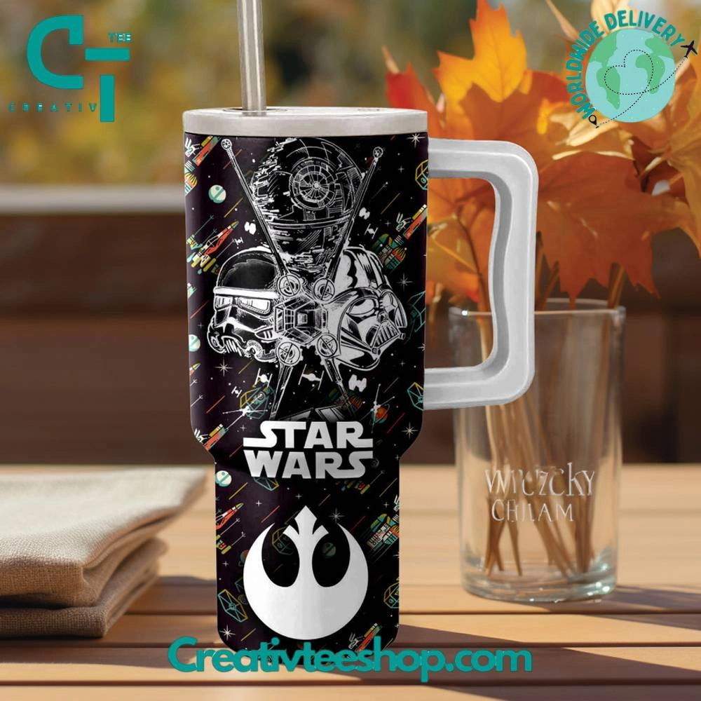 Star Wars Black Gift for Her, Him on Birthday Xmas 30oz or 40oz Tumbler LN