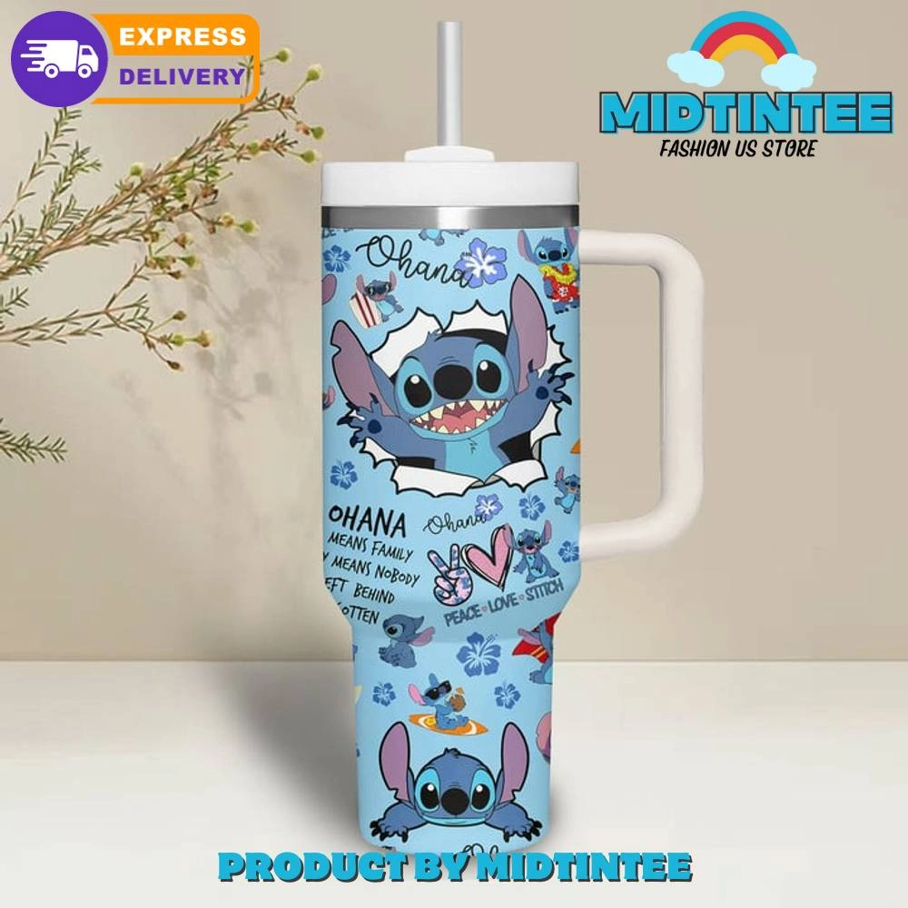 Stitch Summer Ohana Means Family Gift for her,him, Birthday Xmas Halloween Gift 30oz or 40oz Tumbler LN