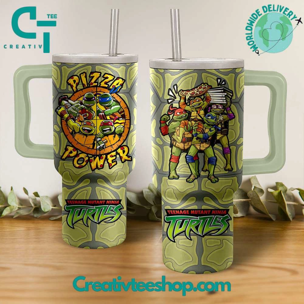 Teenage Mutant Ninja Turtles Pizza Power Gift for Her, Him on Birthday Xmas 30oz or 40oz Tumbler LN