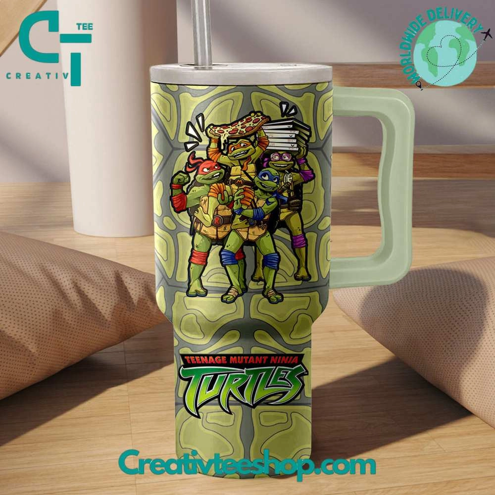 Teenage Mutant Ninja Turtles Pizza Power Gift for Her, Him on Birthday Xmas 30oz or 40oz Tumbler LN