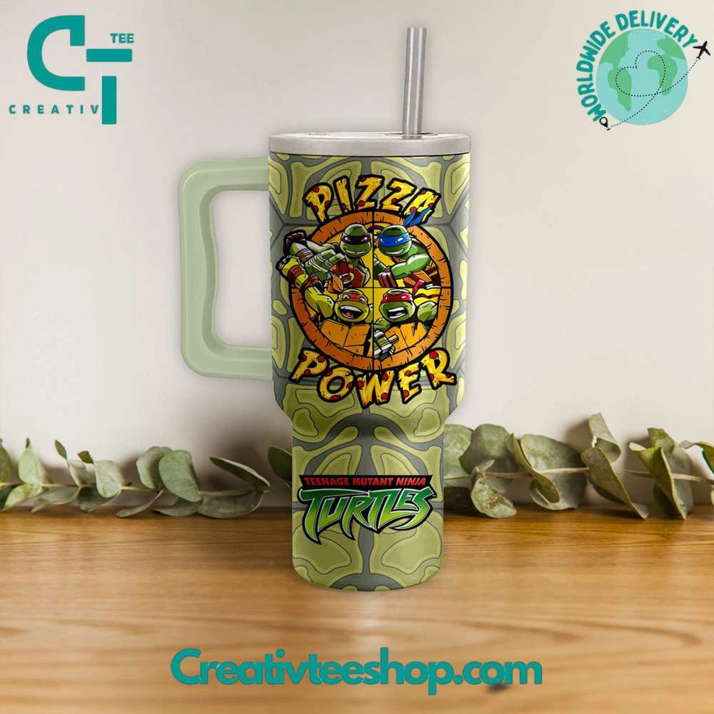 Teenage Mutant Ninja Turtles Pizza Power Gift for Her, Him on Birthday Xmas 30oz or 40oz Tumbler LN