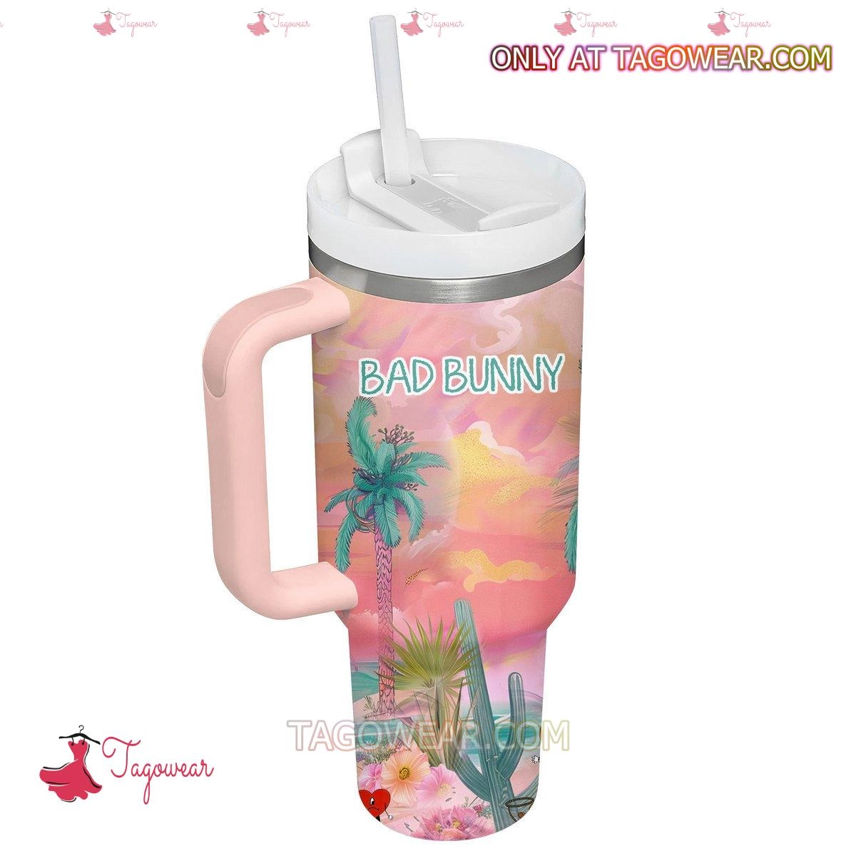 Bad Bunny Music Custom Quencher 30oz or 40oz Stainless Steel HG