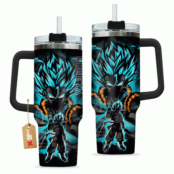 Gogeta Dragon Ball Anime Custom   Quencher 30oz or 40oz Stainless Steel Tumbler With Handle HG