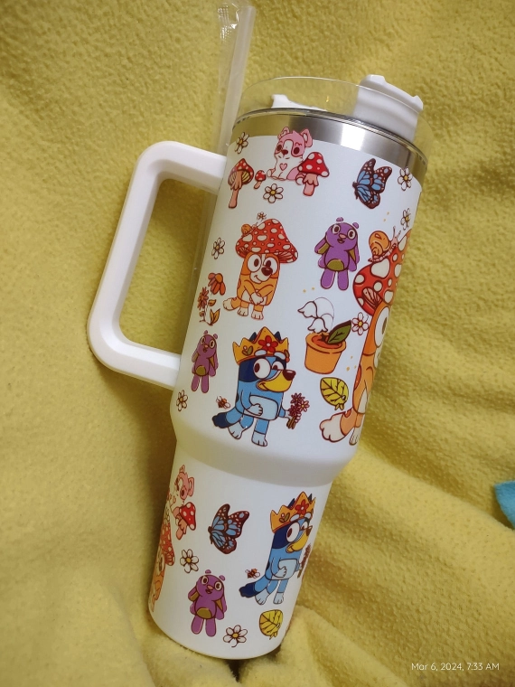 Bluey and bingo cottage core 30oz or 40 oz Tumbler HG