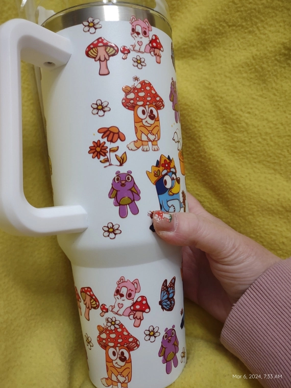 Bluey and bingo cottage core 30oz or 40 oz Tumbler HG