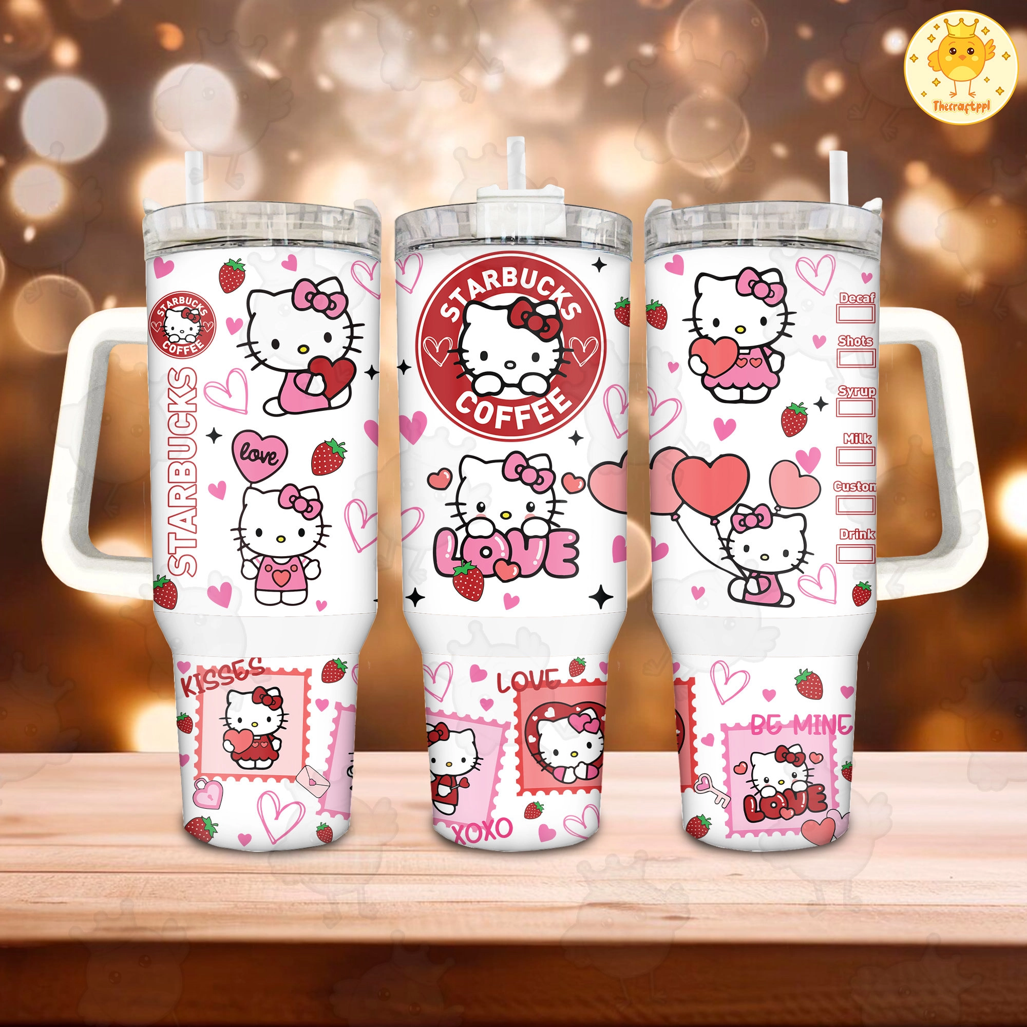 Be Mine Pink Kittybucks Valentine 30oz or 40oz Quencher Tumble, Valentine Cartoon 40oz Tumbler, Pink Cat Tumbler, Valentine Movies Fan Gift HFN