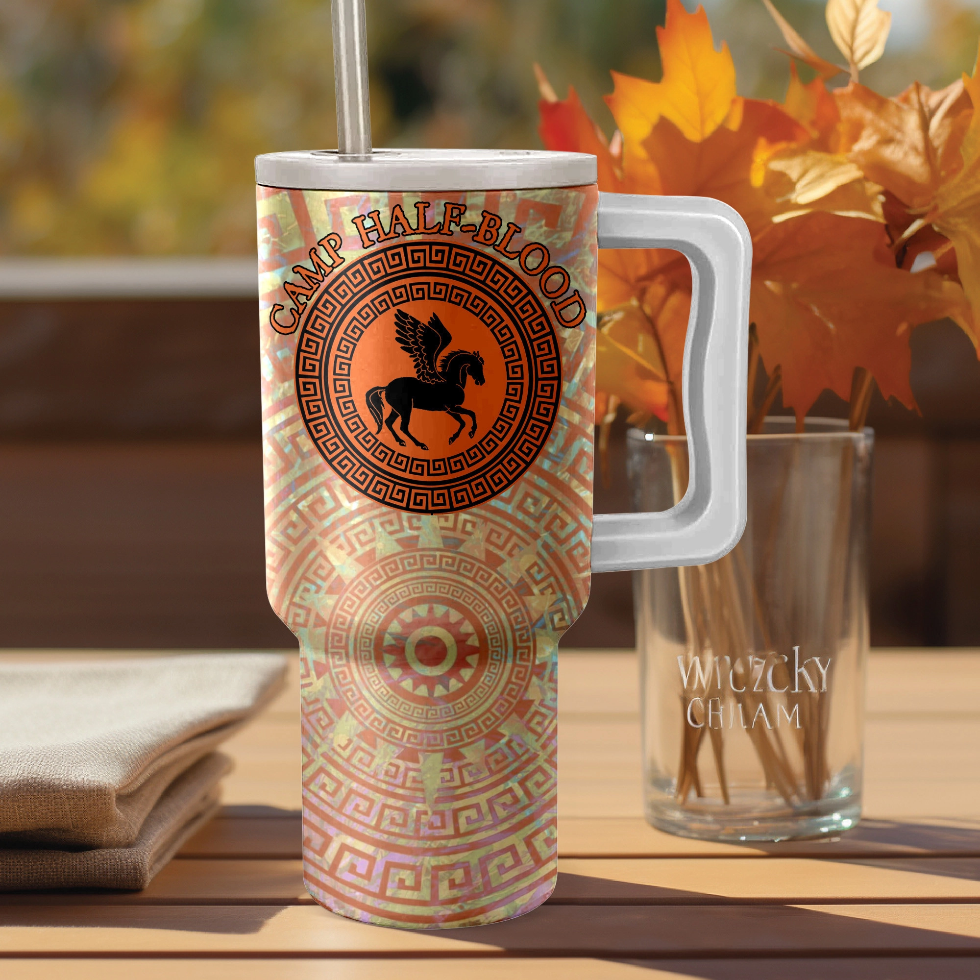 Percy Jackson and The Olympians TV Series Custom Quencher 30oz or 40oz Stainless Steel Tumbler HG With Handle