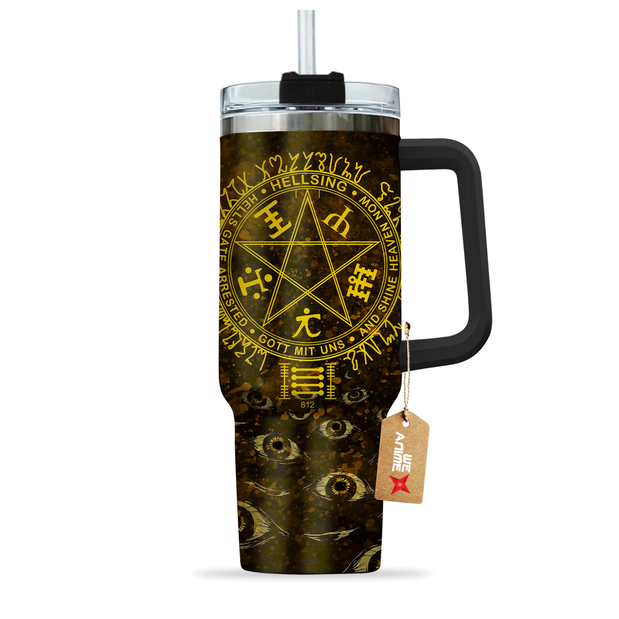 Seras Victoria Hellsing Anime Custom 30oz or 40oz Quencher Stainless Steel Tumbler With Handle, Best Gift Idea NVA