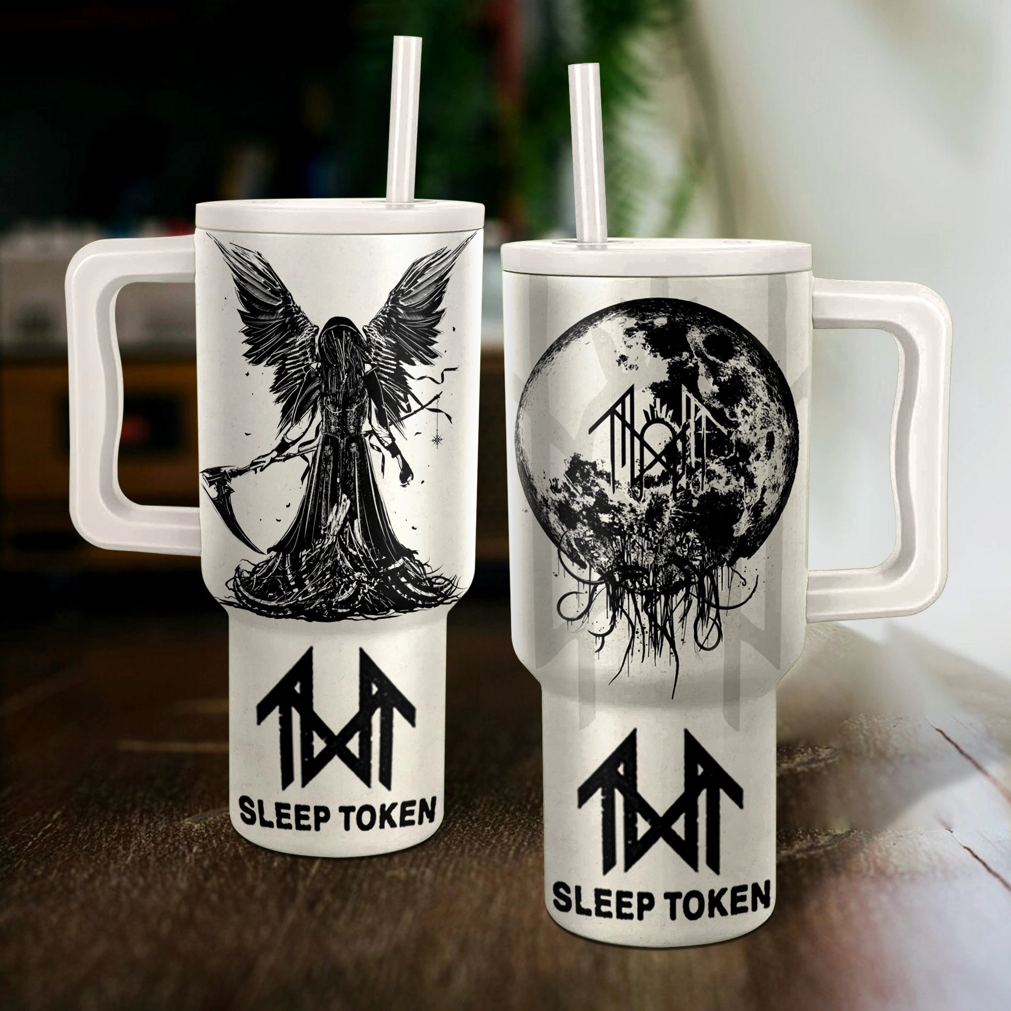 Slep Tken Band Music Custom Stanley Quencher 40oz Stainless Steel Tumbler HG With Handle