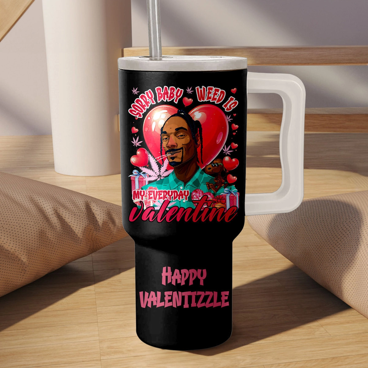 Snoop Dogg Funny Valentine Music Custom Stanley Quencher 40oz Stainless Steel Tumbler HG With Handle