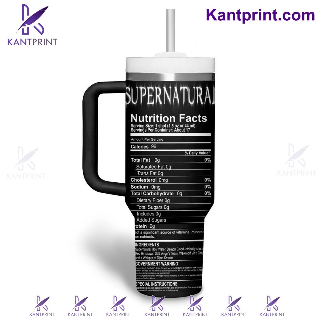 Supernatural Winchester Brothers Tennessee Whiskey TV Series Quencher 30oz or 40oz Stainless Steel Tumbler With Handle, Best Gifts NVA