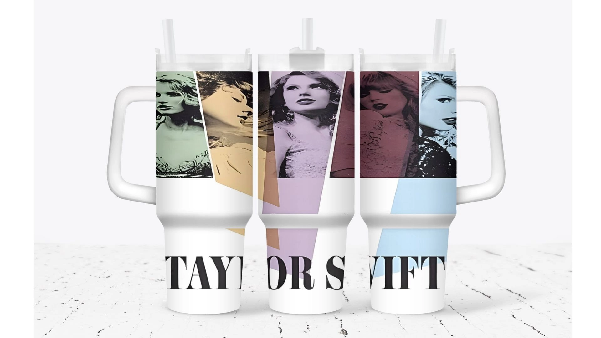 Taylor Swift Eras Music Custom Stanley Quencher 30oz or 40oz Stainless Steel Tumbler With Handle HG