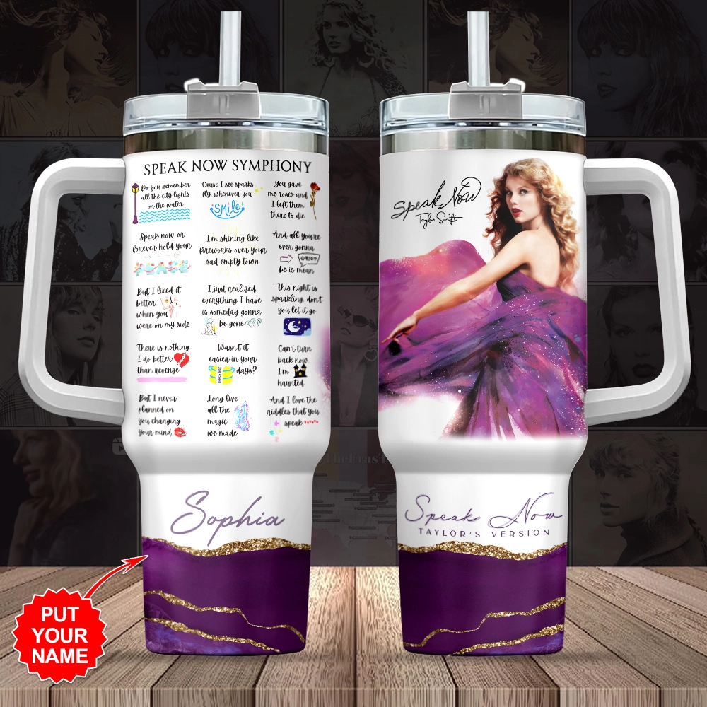 Taylor Swift Music Custom Stanley Quencher 30oz or 40oz Stainless Steel Tumbler With Handle HG