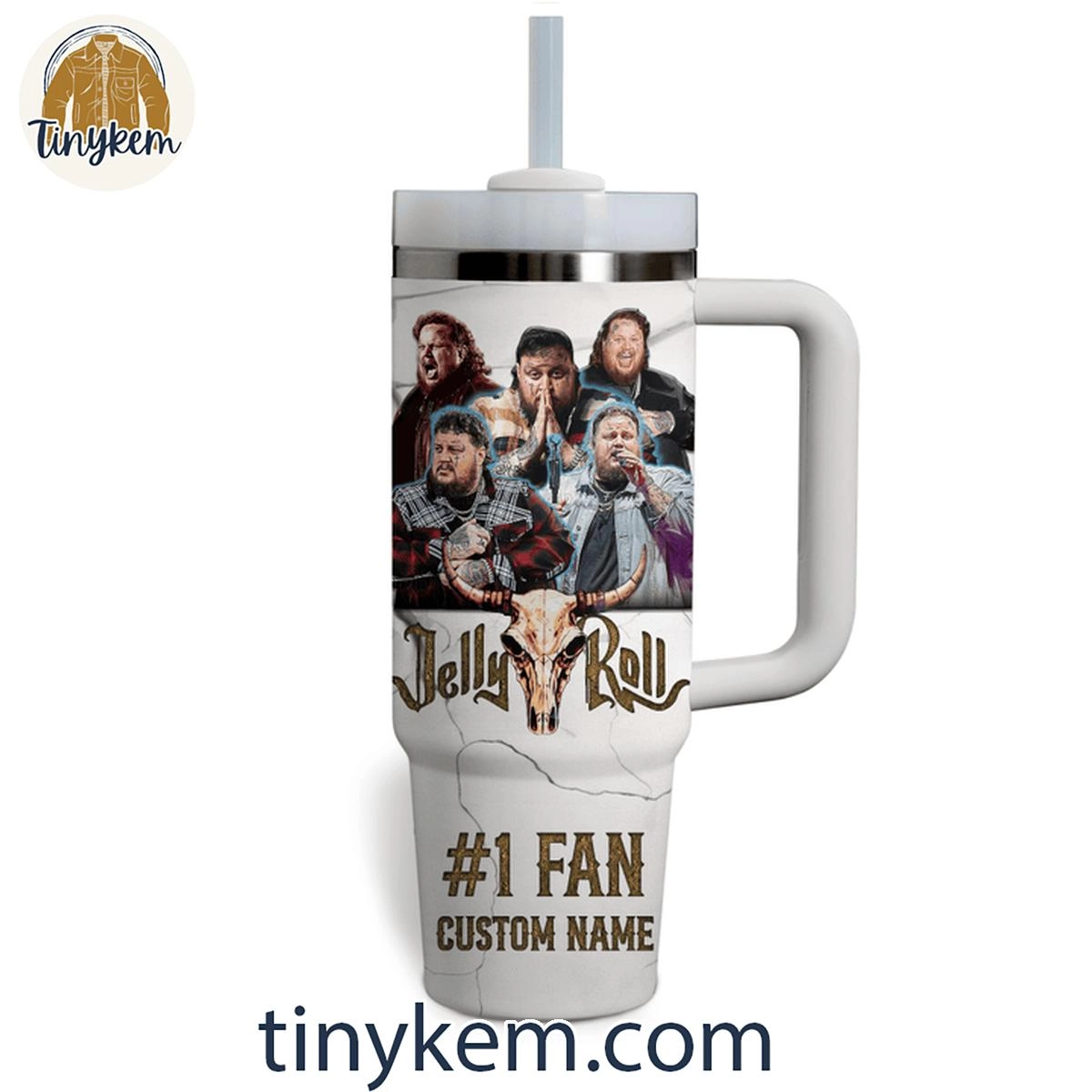 Jelly Roll The Best #1 Fan Its All Be Alright Customized 30oz or 40oz Stainless Steel Tumbler With Handle HG
