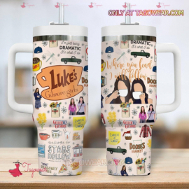 Lukes Gilmore Girls Where You Lead I Will Follow 30 or 40oz HCA Tumbler With Handle